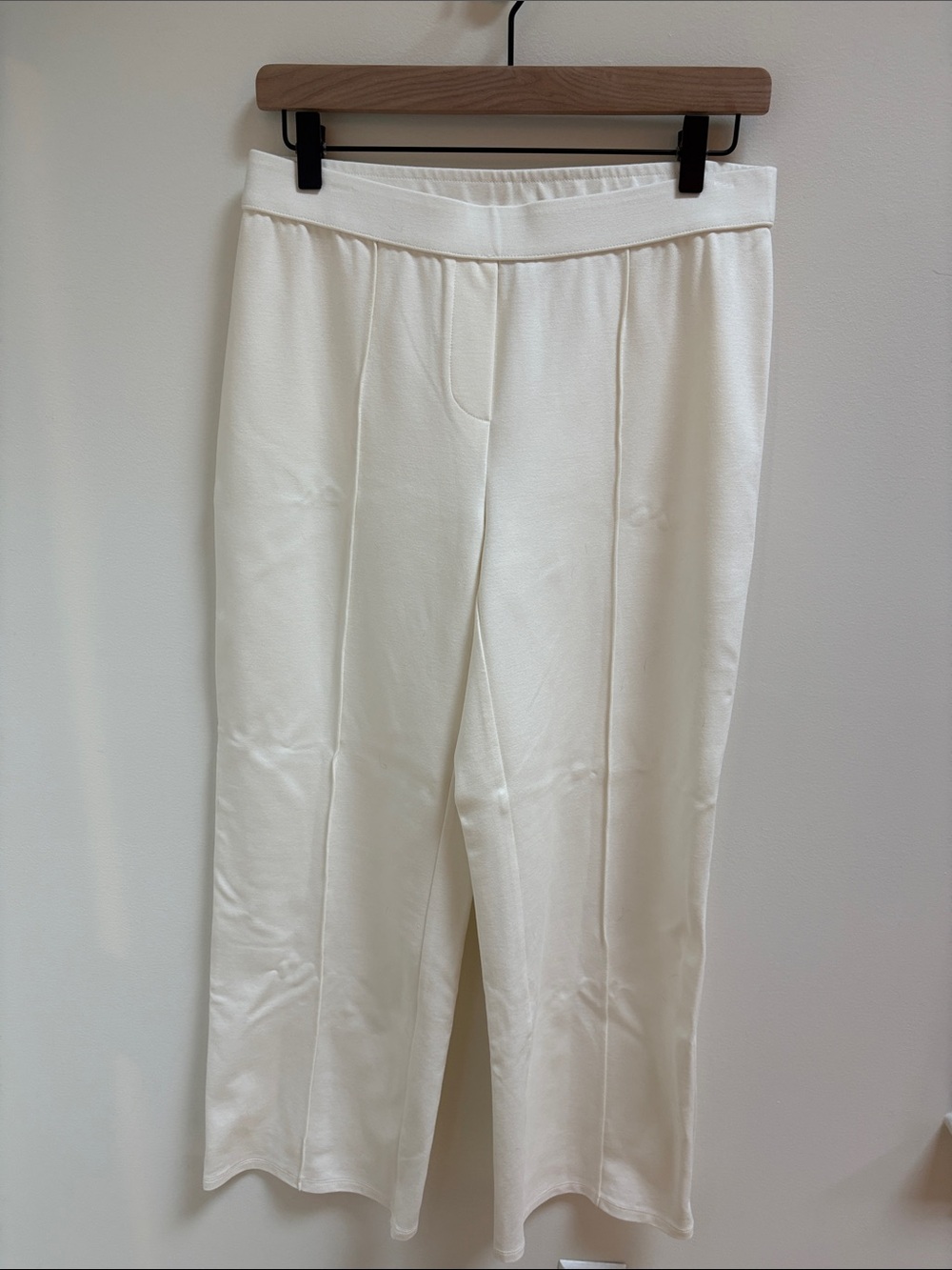 J. Jill Cream Wide-Leg Pull-On Pants